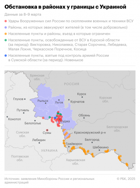 Масштабы контрнаступления российской армии в Курской области. Карта - новостной портал st-piter.ru