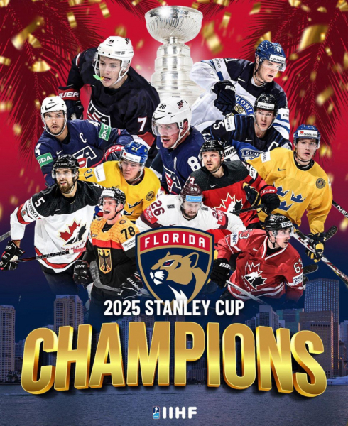 IIHF проигнорировала россиян в постере о победе &laquo;Флориды&raquo; в Кубке Стэнли - новостной портал st-piter.ru