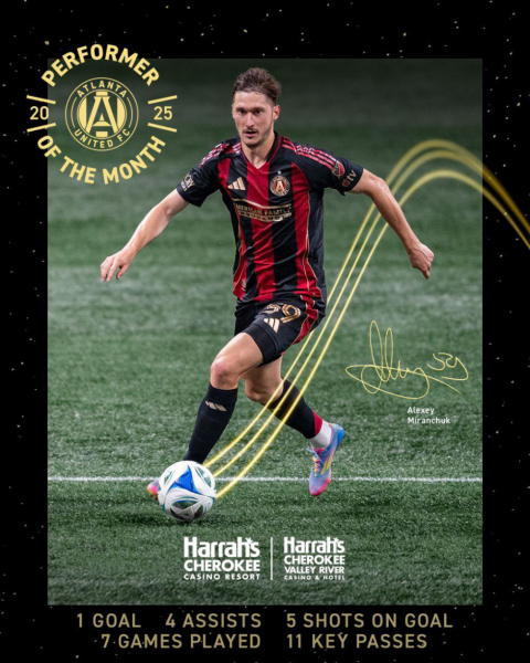 Миранчука признали лучшим игроком &laquo;Атланты&raquo; в мае - новостной портал st-piter.ru