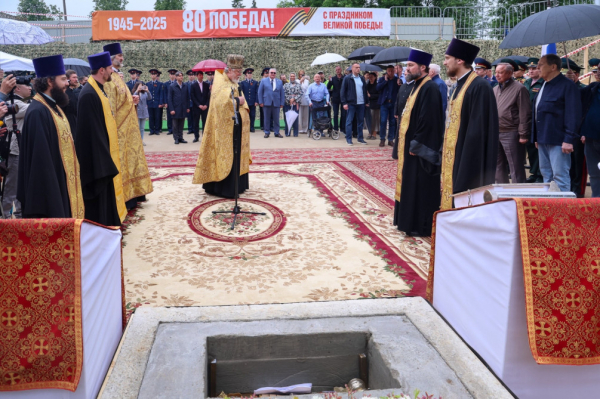 В Пушкине освятили закладной камень &laquo;храма-воина&raquo; - новостной портал st-piter.ru