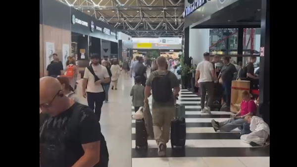 Как выглядят аэропорты во время сбоев полетов самолетов в России. Видео - новостной портал st-piter.ru