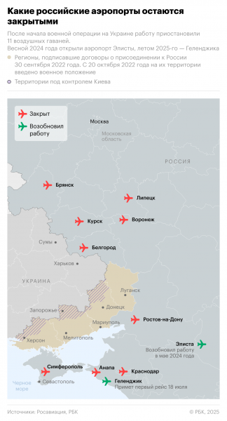 Какие российские аэропорты остаются закрытыми с февраля 2022 года. Карта - новостной портал st-piter.ru