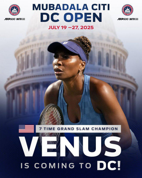 Пропустившая больше года Винус Уильямс в 45 лет сыграет на турнире WTA - новостной портал st-piter.ru