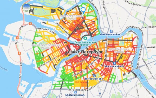 В Петербурге менее 15% парковок сохранили минимальный тариф - новостной портал st-piter.ru
