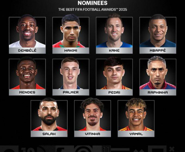 ФИФА назвала 11 претендентов на приз лучшему игроку года - новостной портал st-piter.ru