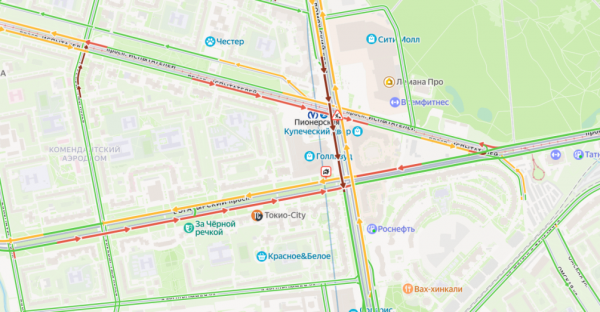 Открытие ТЦ вызвало транспортный коллапс в Петербурге - новостной портал st-piter.ru
