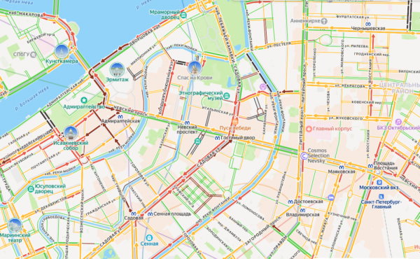 Петербург столкнулся с пробками и перебоями связи - новостной портал st-piter.ru