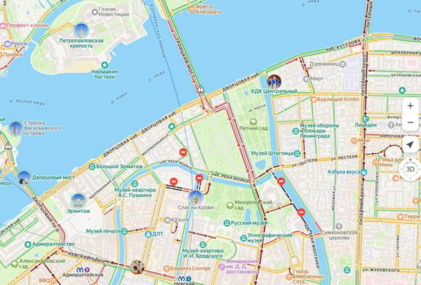 Петербург встал в пробках из-за перекрытий и аварий - новостной портал st-piter.ru